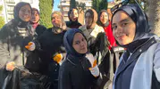 İlahiyat öğrencileri İncivez Mezarlığı'nda vefa ve temizlik mesaisi yaptı