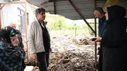 Kartepe'de selin izlerini silmek için sahaya inen Başkan Kocaman ailelerle buluştu