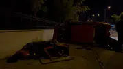 Alkollü sürücü dehşet saçtı: Refüjü aşıp motosikletliye çarptı