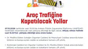 Ankara'da Filistin'e destek yürüyüşü: Yarın trafiğe kapatılacak güzergahlar belli oldu