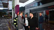 Pamukkale'deki akaryakıt istasyonunda korkutan yangın: Başkan Çavuşoğlu'ndan geçmiş olsun ziyareti