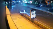 Edirne'de yaya geçidinde motosikletli kaza: Çarpışma anı saniye saniye görüntülendi