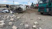 Yozgat'ta beton mikseri dehşeti: Kontrolden çıkan araç metrelerce sürüklendi