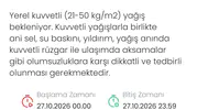 Denizli'de 24 saatlik kritik süreç: Kuvvetli sağanak yağış uyarısı geldi