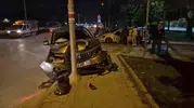 Tepebaşı'ndaki trafik kazasında yaralıyı ikna çabası dakikalar sürdü