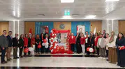 Aydın Şehir Hastanesi'nde tedavi gören çocuklar Cumhuriyet coşkusunu odalarında yaşadı