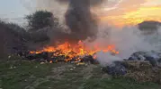 Karacabey'de boş arazide yükselen dumanlar itfaiyeyi harekete geçirdi