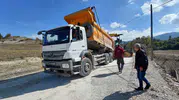 Mudurnu Pelitözü köy yolunda ulaşımı rahatlatacak asfalt hazırlığı
