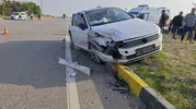 Diyarbakır'da tır ve otomobilin karıştığı kazada üçü çocuk dört kişi yaralandı