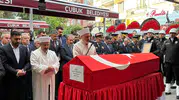 Ankara'da görev başında şehit düşen polis memuru Ahmet Türkoğlu son yolculuğuna uğurlandı
