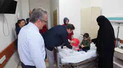 Fırat Üniversitesi Hastanesi’nde tedavi gören çocuklar Cumhuriyet coşkusunu odalarında yaşadı