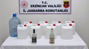Erzincan'da kaçak içki imalathanesine jandarma baskını