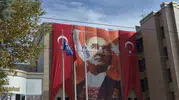 Eskişehir’de Binalar Dev Türk Bayraklarıyla Donatıldı