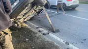 Eskişehir Çevreyolunda Takla Atan Araçta Sürücü Sıkıştı