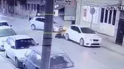 Eskişehir’de Motosikletli Havaya Savruldu: Kaza Kamerada
