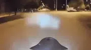 Kurye motosikletiyle kafa kafaya çarpıştı: O anlar kask kamerasında