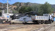 Karabağ Yolu'nda genişletme ve sathi kaplama çalışması başladı