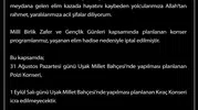 Uşak'ta planlanan konser etkinlikleri gemi kazası nedeniyle durduruldu