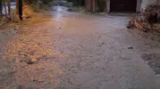 Boğazkale'de sağanak sonrası dereler taştı, mezarlık duvarı yıkıldı
