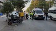 Yasak U dönüşü kazaya davetiye çıkardı: Motosiklet sürücüsü yaralandı