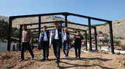 Tokat'ın ikinci itfaiye istasyonu Erenler'de yükseliyor: Başkan Yazıcıoğlu sahadaki son durumu inceledi