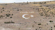 Seyitgazi’nin dev ay yıldızı kurtuluş gününe hazır