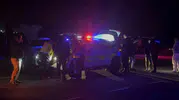 Muratlı'da gece yarısı kavşak kazası: Servis aracı ve otomobil çarpıştı