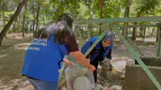Hasköy Barajı kıyısında gençlerden çevre duyarlılığı hareketi