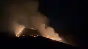 Korgun-Kurşunlu hattında korkutan yangın: Rüzgarla yayılan alevler söndürüldü