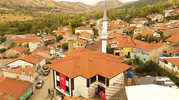 Başören Köyü'nde imece usulü tamamlanan cami dualarla kapılarını açtı