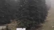 Uludağ'da kışın habercisi ilk kar yağışı zirveye ulaştı