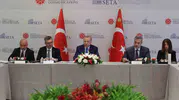 Erdoğan New York'ta ABD'li düşünce kuruluşu temsilcileriyle stratejik temaslarda bulundu