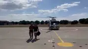 Koyun Adası açıklarında batan tekneden kurtulanlar helikopterle tahliye edildi