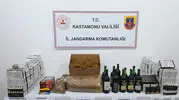 Kastamonu'da kaçakçılık operasyonu: Binlerce makaron ve sahte içki yakalandı