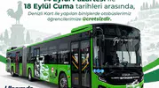 Denizli'de öğrencilere okulun ilk haftasında ücretsiz ulaşım desteği