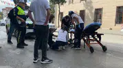 Burdur'da Gazi Caddesi'nde motosiklet kazası: Bir kişi yaralandı