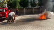 Muğla Aile ve Sosyal Hizmetler Müdürlüğü'nde yangın güvenliği için kritik tatbikat
