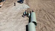 Bayburt'ta 57 bin dekar araziyi suya kavuşturacak dev projede denetim mesaisi