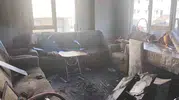 Alanya'da beş katlı binanın çatı katında korkutan yangın