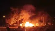 Süleymanpaşa'da gece yarısı karavan yangını: Kamping alanında korku dolu anlar