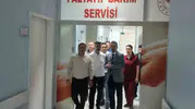 Cizre Devlet Hastanesinde yönetimden servislerde yerinde denetim mesaisi