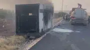 Kurtalan'da TPAO'ya ait jeneratör taşıyan tır kaza yaptı: Kurtarma çalışması sırasında yangın çıktı
