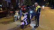 Bolu sokaklarında gece yarısı motosiklet operasyonu: 100 sürücü denetimden geçti