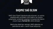 Gazi Fişek Fabrikası'ndaki bakım çalışmasında acı bilanço: Bir işçi hayatını kaybetti