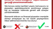 Hazine ve Maliye Bakanı Mehmet Şimşek'in istifa ettiği iddialarına resmi yalanlama geldi