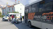 Erzincan'da yolcu midibüsü ile motosikletin karıştığı kazada bir kişi yaralandı