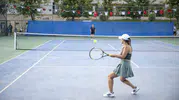 Mersin'de Zafer Bayramı coşkusu tenis kortlarına taşındı