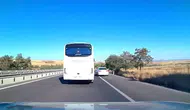 Bozüyük-Eskişehir Yolunda Tehlikeli Makas Kamerada