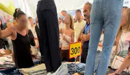 Kot pantolon iadesi pazarda tartışma çıkardı: Zabıta araya girdi