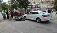 Eskişehir’de otomobil ve motosiklet çarpıştı